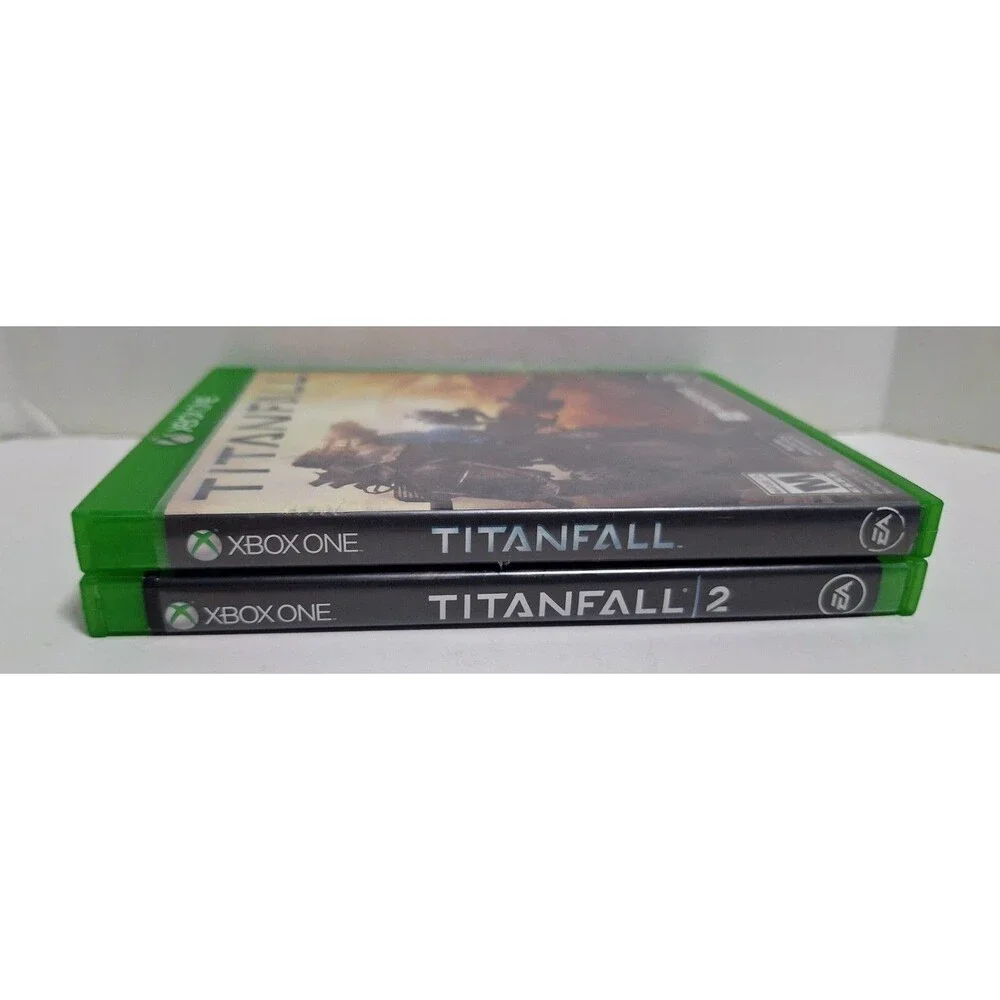 MICROSOFT XBOX ONE TITANFALL & TITANFALL 2 GAME LOT CIB COMPLETE IN BOX